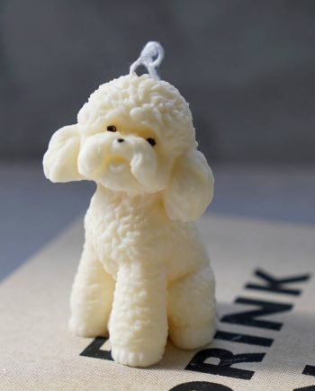 Cute Puppy Dog Candle