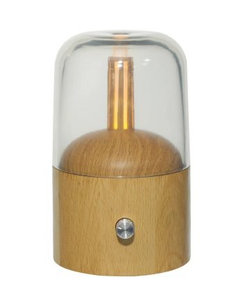 Glass Solid Beech Wood Aroma Essential Oil Diffuser